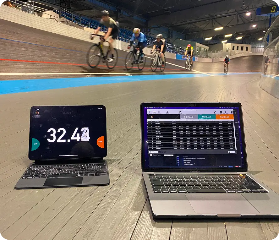 CoachWATCH big screen mode to inform athletes