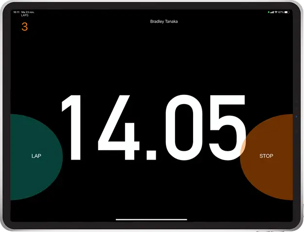 Adjust to any wish, the big screen mode of the CoachWATCH